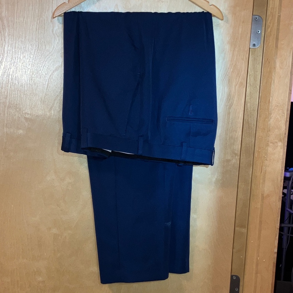 Men's Elegant Navy Dress Pants